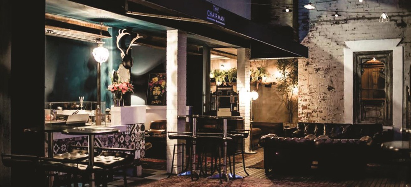 The Chairman, a stylish bar/lounge, was designed with the express desire to catalyse a revival in the area through the sheer power of inventiveness, authenticity and goodwill. The Chairman, a stylish bar/lounge, was designed with the express desire to catalyse a revival in the area through the sheer power of inventiveness, authenticity and goodwill.